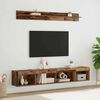 vidaXL Conjunto de mueble para TV de pared con LED 5 pcs Madera vieja