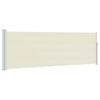 vidaXL Toldo lateral retr&aacute;ctil de jard&iacute;n color crema 100x314 cm
