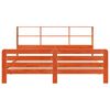 vidaXL Cama sin colch&oacute;n madera maciza de pino marr&oacute;n cera 180x200 cm