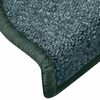 vidaXL Felpudos para escaleras 15 uds 65x24x4 cm Verde oscuro Semicircular Grande