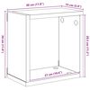vidaXL Estantes cubo de pared 4 unidades blanco brillo 30x15x30 cm
