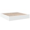 vidaXL Estructura de cama madera de ingenier&iacute;a blanca 200x200 cm