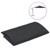 vidaXL Tela de repuesto para sombrilla voladiza negro 350 cm