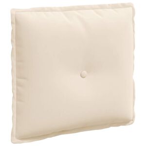 vidaXL Coj&iacute;n de Espalda Beige 50 x 45 cm Tela de microfibra