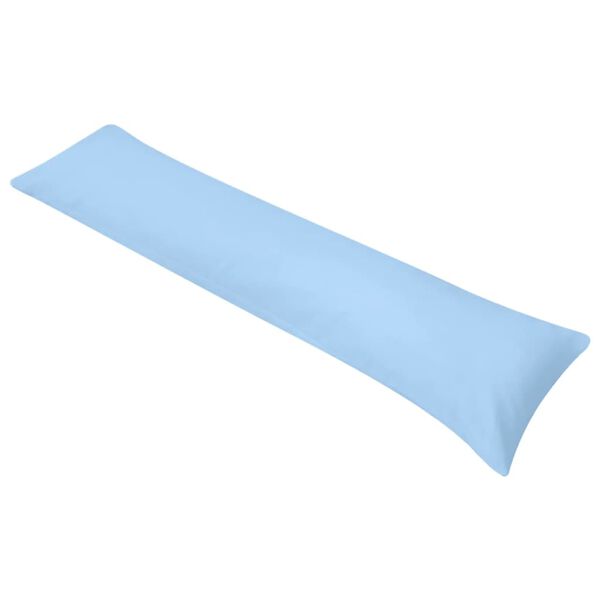 vidaXL Almohada corporal para dormir de lado 40x145 cm azul