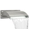 vidaXL Cascada para piscina con luz LED Acero inoxidable 304