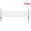 vidaXL Valla con Poste Gris 0,5 x 100 m Acero y PVC