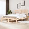 vidaXL Estructura de cama madera maciza de pino 135x190 cm