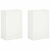 vidaXL Macetero de Jard&iacute;n 2 uds. Blanco 50 x 30 x 75 cm