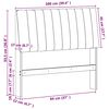 vidaXL Cabecero tapizado Negro 100 cm Madera de pino macizo