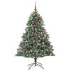 vidaXL &Aacute;rbol de Navidad artificial Verde 180 cm PVC, Pl&aacute;stico y Acero
