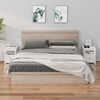 vidaXL Mesitas de noche 2 uds madera maciza de pino blanco 40x35x49 cm