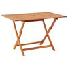 vidaXL Mesa de jard&iacute;n plegable madera maciza de eucalipto 120x70x75 cm
