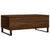 vidaXL Mesa de centro madera contrachapada marr&oacute;n roble 90x50x36,5 cm