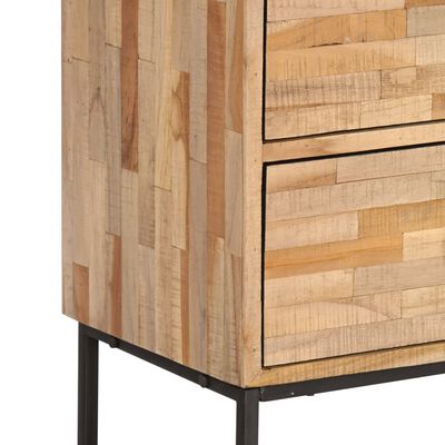 vidaXL Mueble para TV de madera de teca reciclada 90x30x55 cm