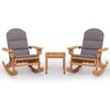 vidaXL Juego de muebles de jard&iacute;n Adirondack 3 piezas madera acacia