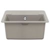vidaXL Lavabo Gris 560 x 460 mm 80% Cuarzo y 20% Resina