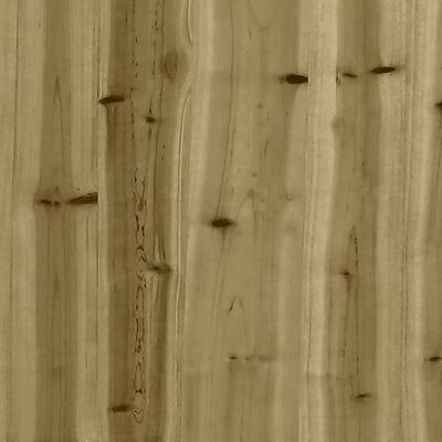 vidaXL Banco jardín diseño gaviones madera pino impregnada 33x31x42 cm