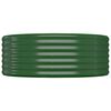 vidaXL Jardinera arriate acero galvanizado verde 396x100x36 cm