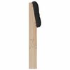 vidaXL Cabecero tapizado Negro 180 cm Madera de pino macizo