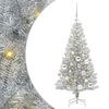 vidaXL &Aacute;rbol de Navidad con 150 LED con soporte Plateado 120 cm PET