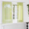 vidaXL Cortinas de gasa con bolsillos para varillas 2 uds. verde