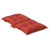 vidaXL Cojines silla respaldo bajo 4 ud tela rojo melange 100x50x7 cm