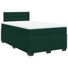 vidaXL Cama box spring con colch&oacute;n terciopelo verde oscuro 140x190 cm