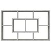 vidaXL Estantería pared madera ingeniería gris hormigón 85x16x52,5 cm