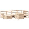 vidaXL Juego de sof&aacute;s de jard&iacute;n 7 piezas madera maciza de pino
