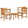 vidaXL Conjunto de sal&oacute;n Rosa del jard&iacute;n 3 uds.