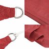 vidaXL Toldo de vela HDPE rojo 160 g/m² 5x7x7 m