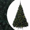 vidaXL &Aacute;rbol de Navidad artificial verde oscuro con bolas 240 cm