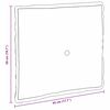 vidaXL Cojín de Espalda Taupé 50 x 45 cm Tela de microfibra