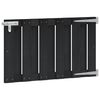vidaXL Puerta de jard&iacute;n 100 x 60 cm WPC y Aluminio Negro