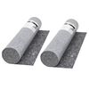 vidaXL Fieltro antideslizante de pintor 50 m 280 g/m&sup2; gris 2 unidades