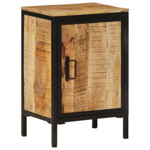 vidaXL Mueble de ba&ntilde;o madera maciza de mango y hierro 40x30x60 cm