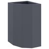 vidaXL Macetero de Esquina Gris antracita 30 x 30 x 50 cm Acero