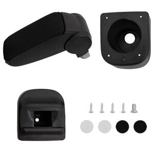 vidaXL Reposabrazos para coche Negro 12x34x(35-47) cm ABS