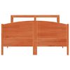 vidaXL Estructura de cama sin colch&oacute;n madera maciza marr&oacute;n 120x190 cm