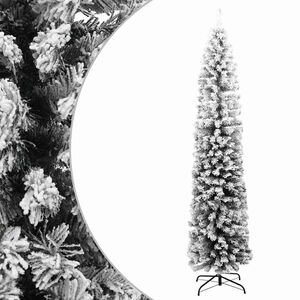 vidaXL &Aacute;rbol de Navidad artificial verde con nieve PVC 180 cm