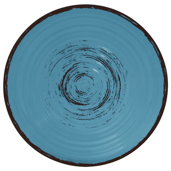 Eurotrail Vajilla de camping Bahia 16 piezas melamina negro y azul