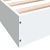 vidaXL Estructura de cama madera de ingenier&iacute;a blanca 90x190 cm