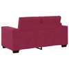 vidaXL Juego de Sof&aacute; 3 pcs Rojo Viento 221 x 80 x 80 cm Terciopelo