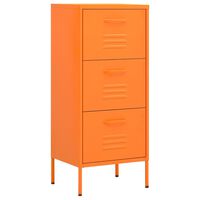 vidaXL Armario de almacenamiento acero naranja 42,5x35x101,5 cm