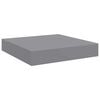 vidaXL Estante flotante de pared MDF gris 23x23,5x3,8 cm