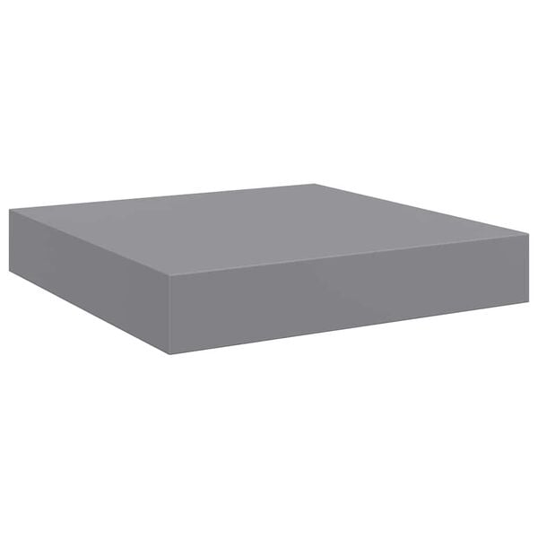 vidaXL Estante flotante de pared MDF gris 23x23,5x3,8 cm
