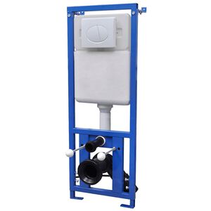 vidaXL Cisterna Empotrada para Inodoro Suspendido 11 L 41x14x(110-125) cm