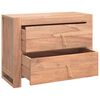 vidaXL Aparador de madera maciza de teca 80x35x60 cm