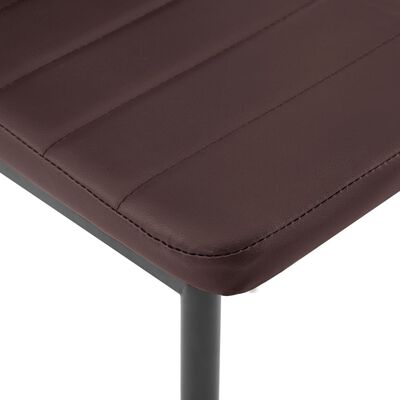 vidaXL Conjunto de mesa y sillas de comedor 5 piezas marrón